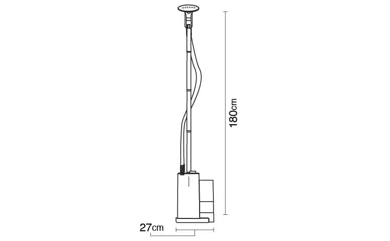 W27 × H180 × D17cm